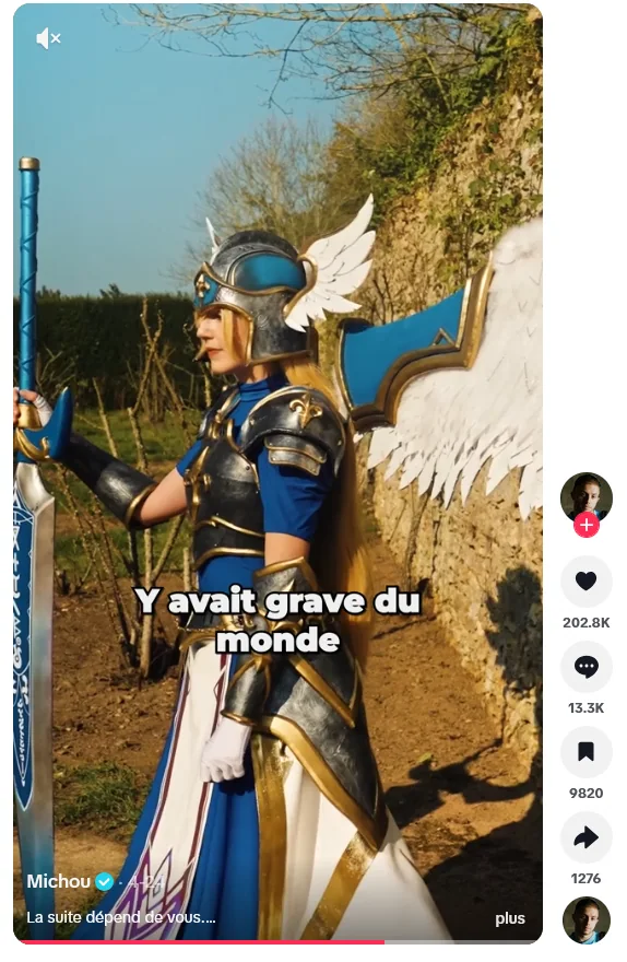 Vertical Summoners War cosplay clip by a creator